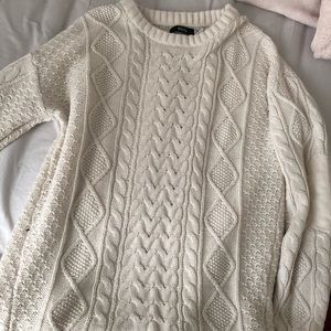 Urban Outfitters Cable knit cream sweater